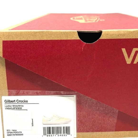 VANS Gilbert Crockett Casual Shoes For Women White Leather Sneakers VN0A5JIFWWW - Picture 2 of 11